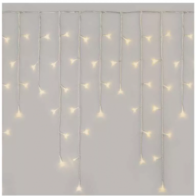 Lampki choinkowe sople 300LED 5m ciepła biel timer pilot EMOS (D4CW02)